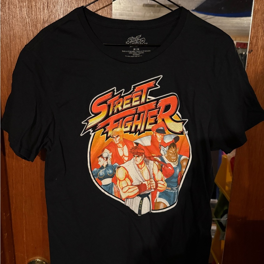 Street Fighter Black Graphic Tee
